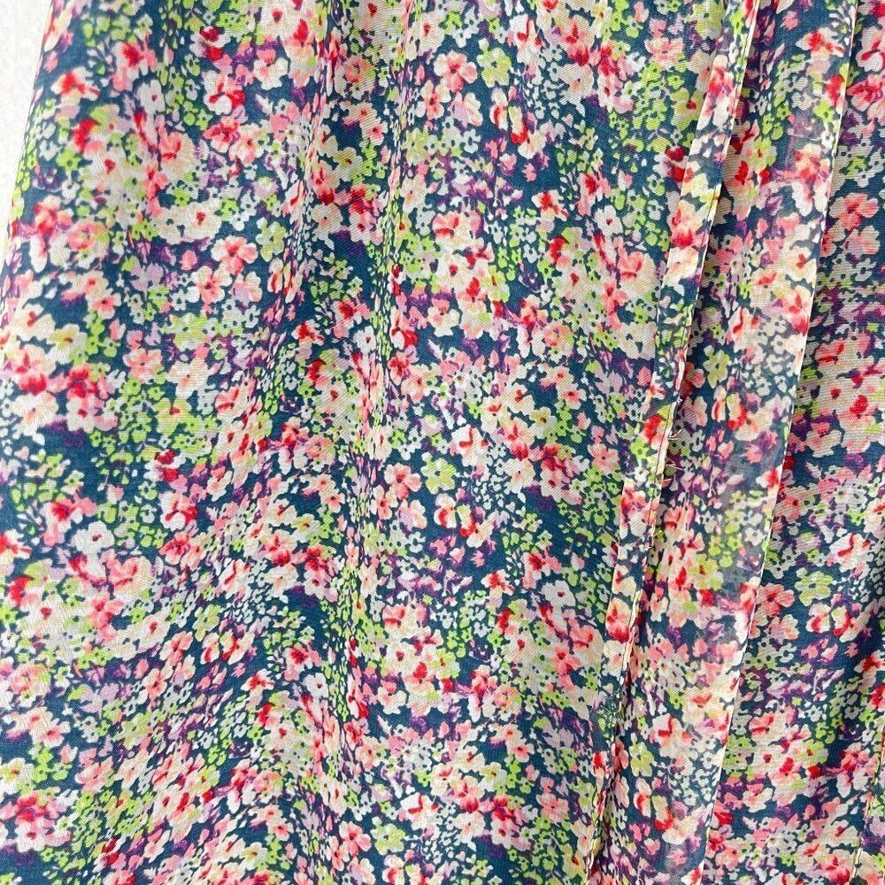 Princess Vera Wang Ditsy Floral Skirt Womens M Blue High Low Fairycore Cottage - Picture 7 of 13